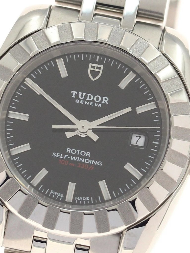 Tudor Classic Date 22010 Black Dial Automatic Ladies Watch952738